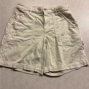 American Eagle Outfitters White Cargo Shorts